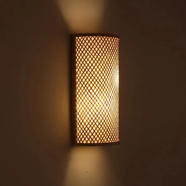 Japanese Retro Bamboo Wall Sconce