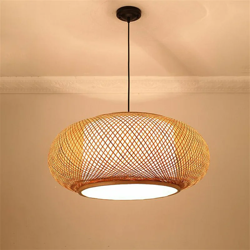 Vietnamese Handwoven Bamboo Pendant