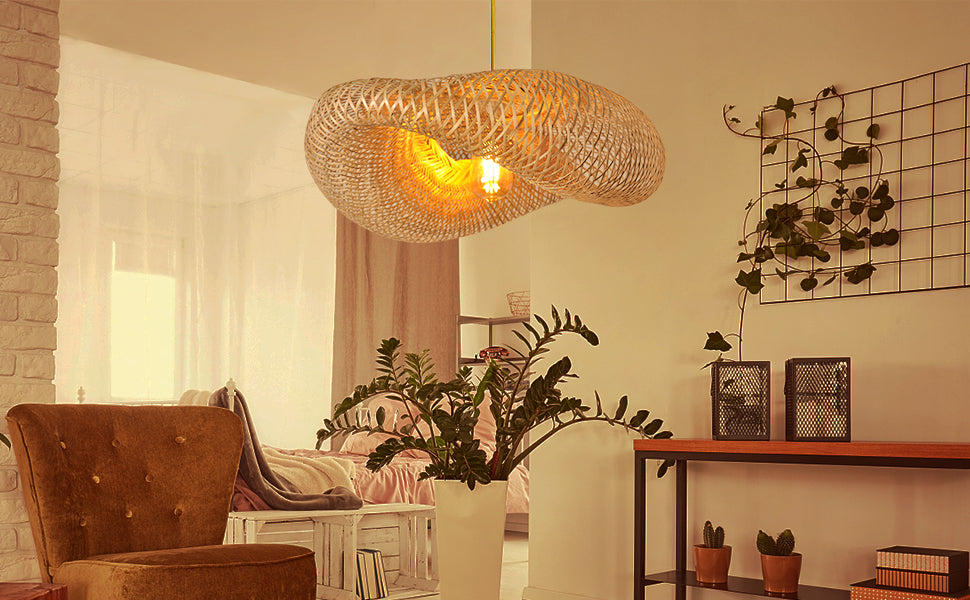 Bird Nest Bamboo Pendant
