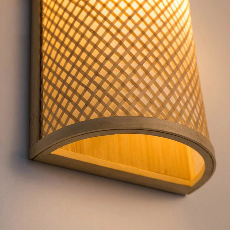 Japanese Retro Bamboo Wall Sconce